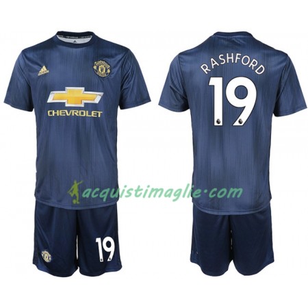 Divisa di Calcio Manchester United RASHFORD 19 Bambino Terza 2018/2019